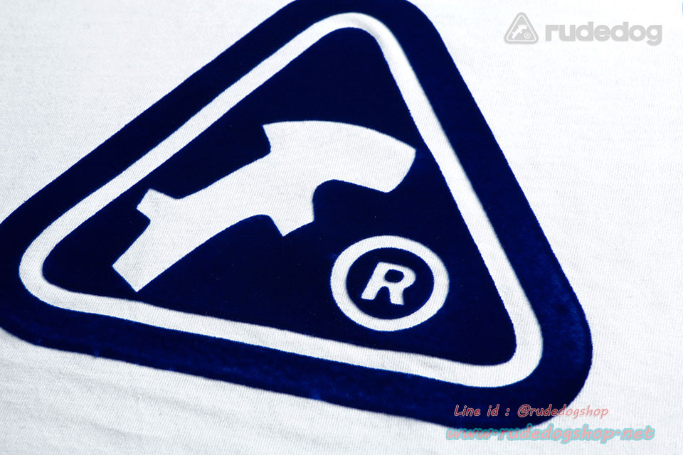 เสื้อยืด rudedog รุ่น Captain (กัปตัน) เทคนิดกำมะหยี่ สีขาว เสื้อยืด rudedog รุ่น Captain (กัปตัน) เทคนิดกำมะหยี่ สีขาว