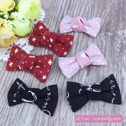 โบว์เล็กๆ คละลาย (แพ็คละ 6 ชิ้น)