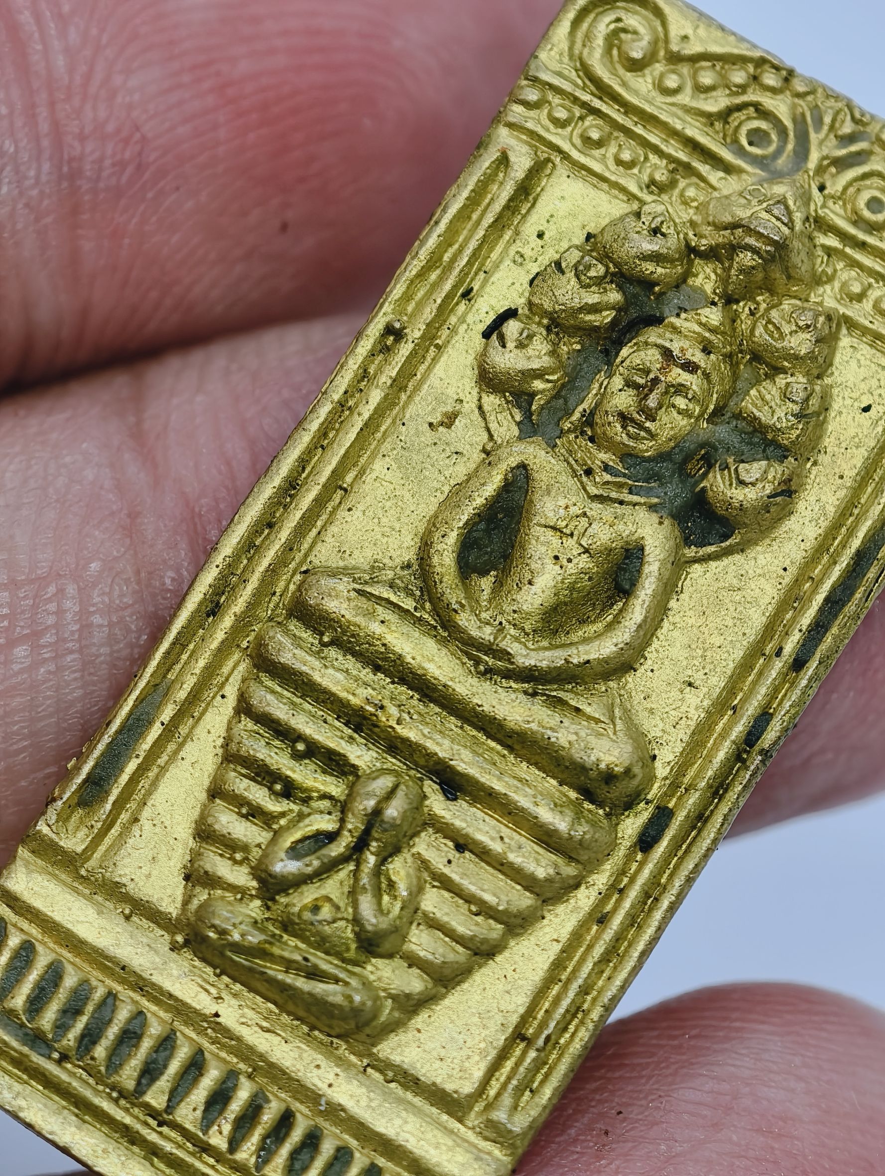 หลวงปู่อิ่ม วัดทุ่งนาใหม่ พระนาคปรก พุทธศิลป์พันล้าน หล่อโบราณ พระนาคปรกนางตรา KA5244