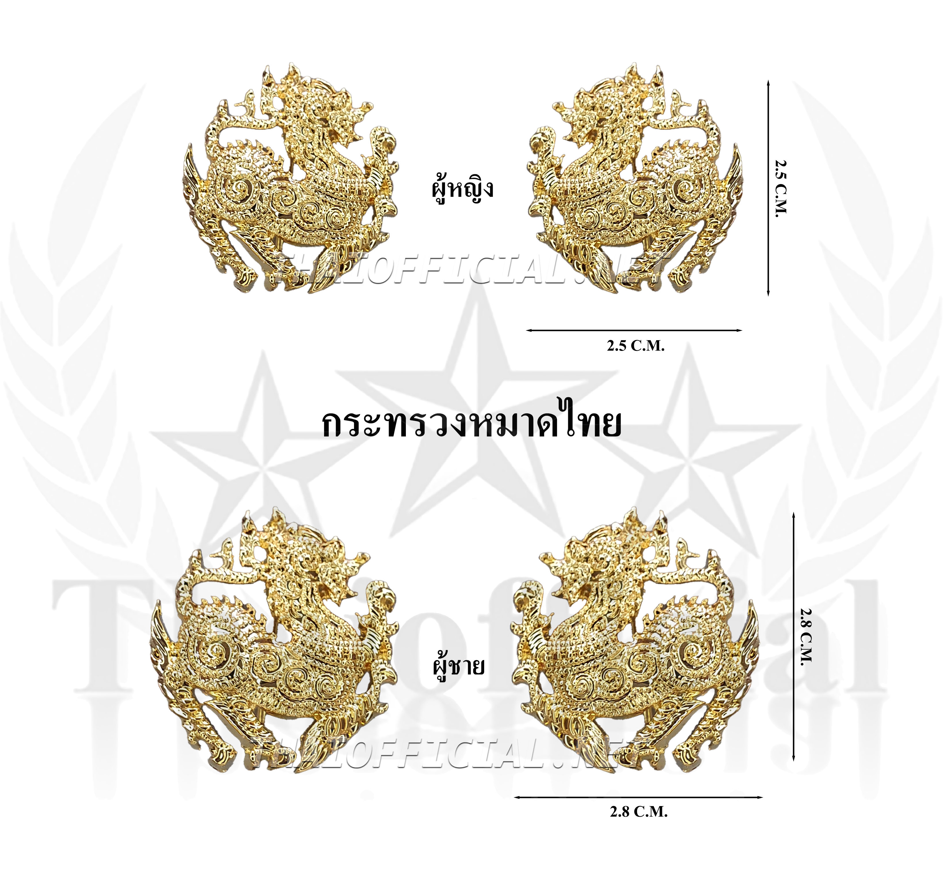 ติดปกเสื้อกระทรวงมหาดไทย