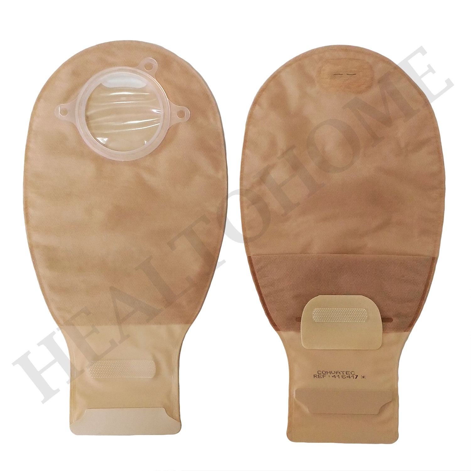 Convatec Natura Drainable Pouch ถุงอุจจาระ ขุ่น มีตัวกรองกลิ่น แบบ 2 ชิ้น (เฉพาะถุง ไม่รวมแป้น)