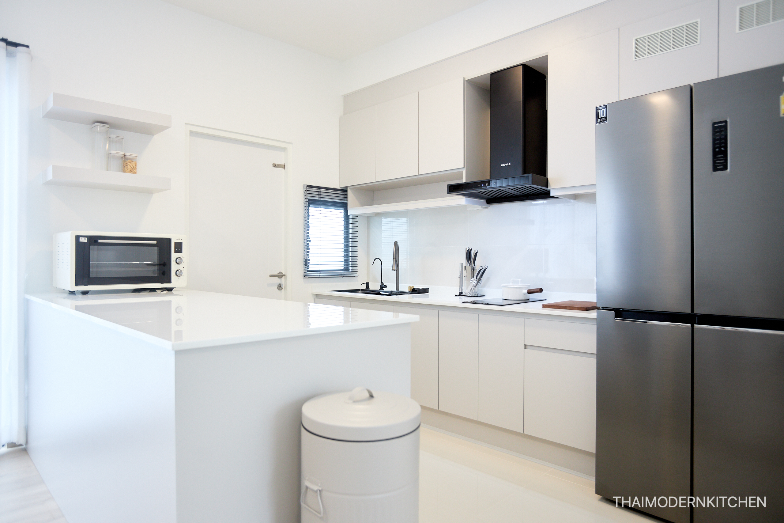 ครัวบิ้วอิน บ้านคุณปาน ตู้ไฟ ตู้เย็น