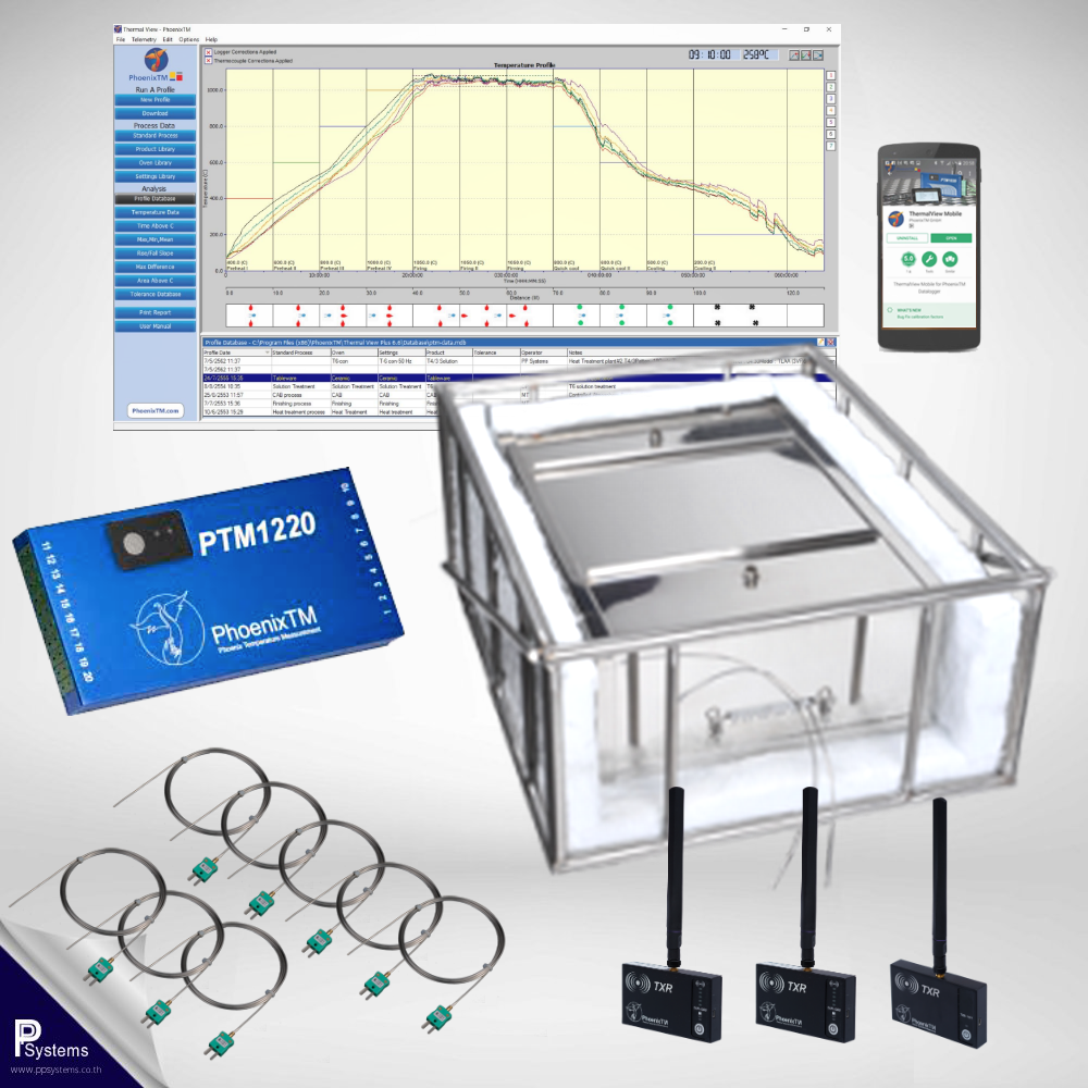 PhoenixTM 20Ch Water Quench RF Temperature Profile System l เครื่องบันทึกอุณหภูมิสำหรับอุตสาหกรรมอลูมิเนียม ขึ้นรูปด้วยกรรมวิธีทางความร้อนตามมาตฐาน CQI-9