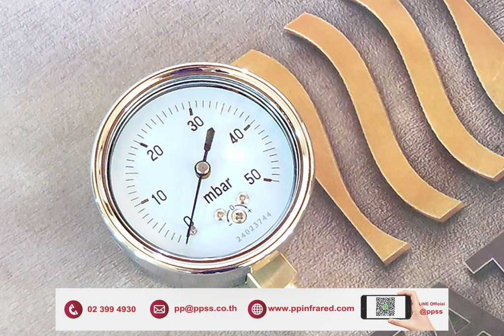 HEATWAVE Pressure Gauge 0-50 mbar l เกจวัดแรงดันแก๊สช่วงแรงดันต่ำ