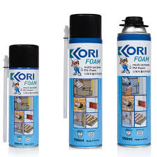 KORI Foam อเนกประสงค์ 500 ml Foam เอนกประสงค์ ใช้ฉีดพ่นเพื่ออุดรู ช่องโหว่ขนาดใหญ่ตามรอยต่อต่างๆระหว่างวงกบ ประตู หน้าต่าง