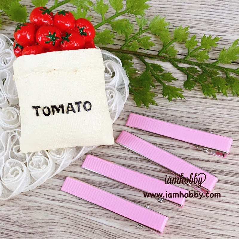 กิ๊บหุ้มผ้า ขนาด 4.5 cm. โทนสีเข้ม (แพ็คละ 10 ชิ้น/สี) (เลือกสี)