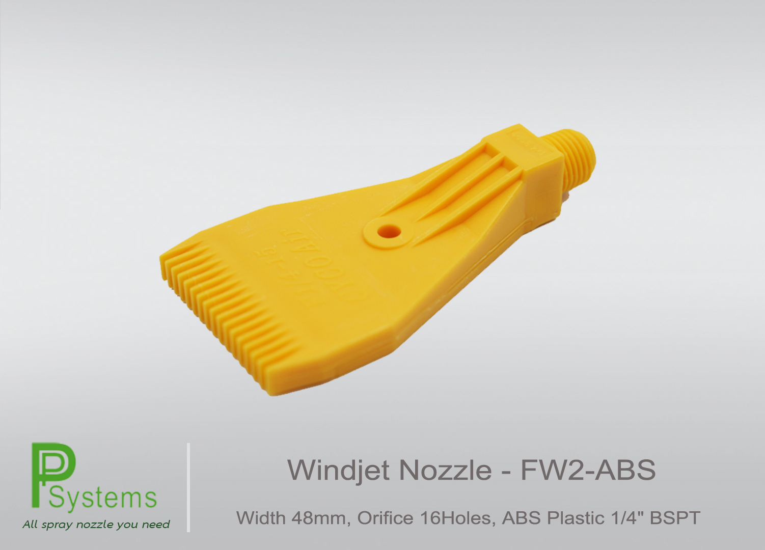 WINDJET NOZZLE, ORIFICE 16HOLES, ABS PLASTIC 1/4" BSPT l หัวฉีดพ่นลม พลาสติก
