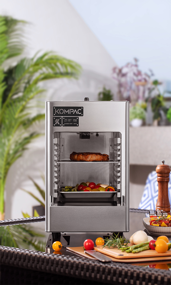KOMPAC x PYB-2B 800°C Propane Steak Broiler Grill for Restaurant and Camping l เตาย่างสเต็กอินฟาเรด 800องศาเซลซียส หนึ่งหัวเตา ระบบแก๊สเปิด-ปิดอัตโนมัติ