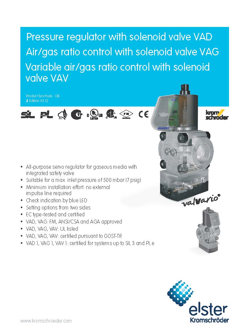 VCV2 1.5" (230V) Varible Air/Gas Ratio Control with Solenoid Valve l วาล์วแก๊สไฟฟ้า อัตราส่วนอากาศ/แก๊สแปรผันตรง