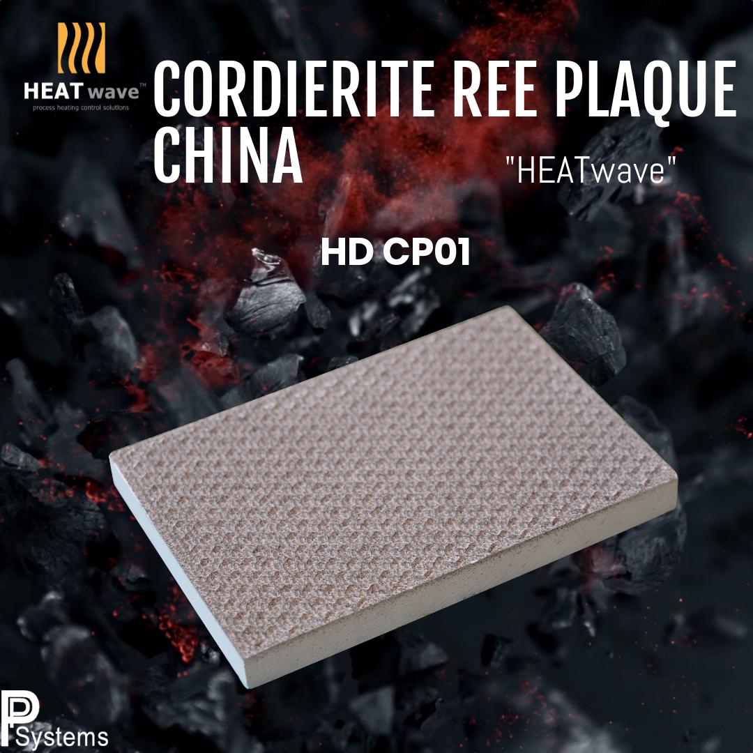 กระเบื้องหัวเตาอินฟาเรด แผ่นรังผึ้งหัวเตา HEATwave Cordierite Ree Plaque (China) ขนาด 135x93x13