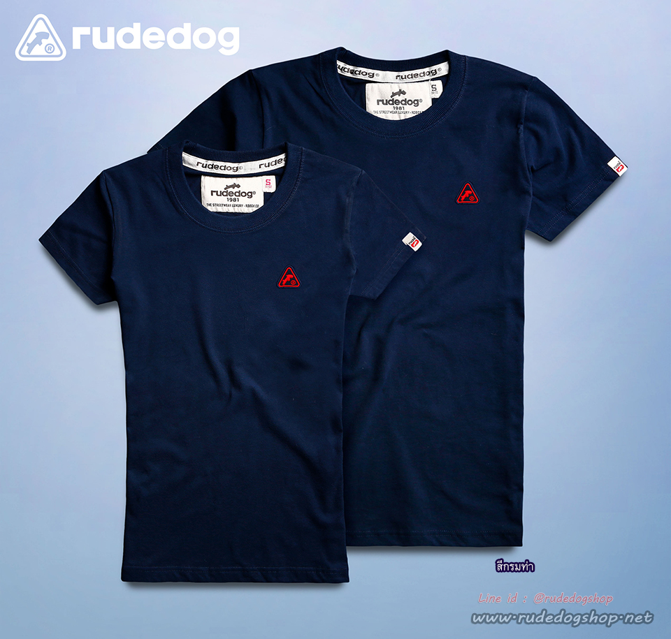 เสื้อยืดผู้หญิงกันน้ำ rudedog รุ่น Water Seal (วอเตอร์ซีล) สีกรมท่า