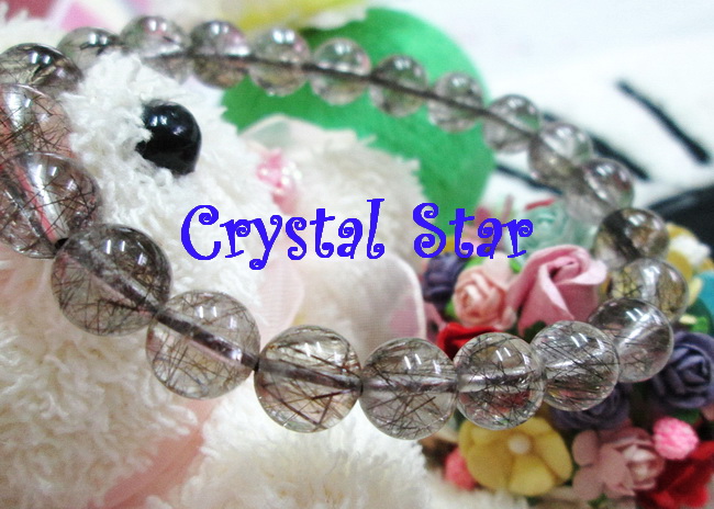 สร้อยข้อมือแก้วขนเหล็ก เกรด A