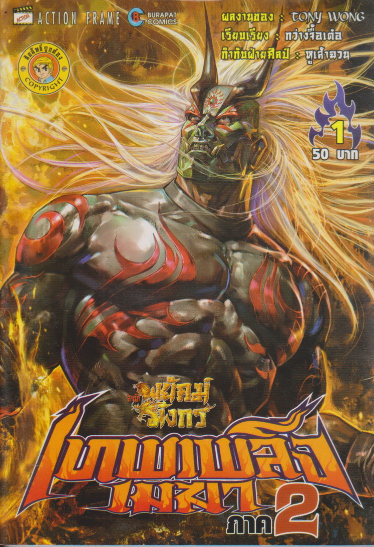 หนังสือการ์ตูน สำนักพยัคฆ์มังกร เทพเพลิงเมฆา ภาค 2 เล่ม 1-25 จบ (ขาดเล่ม 9,14,15) ขายยกชุด ผู้เขียน Tony Wong