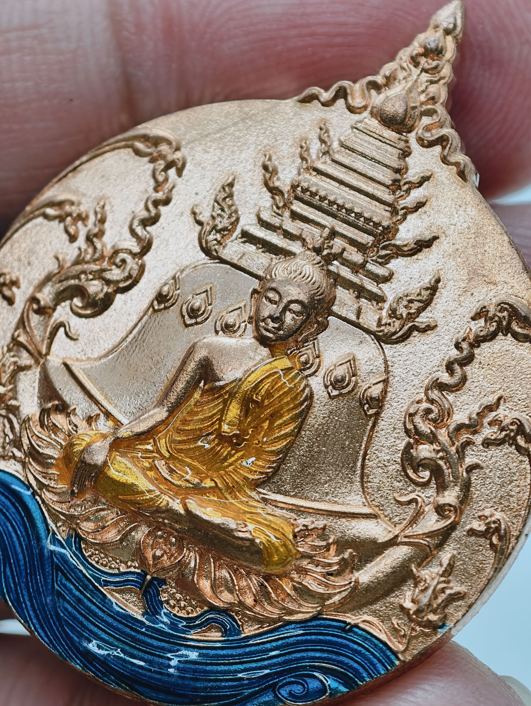 เหรียญพระพุทธภาวนาวิริยบารมี วัดระฆังโฆสิตารามวรมหาวิหาร จ.กรุงเทพฯ ลงยา KA2233