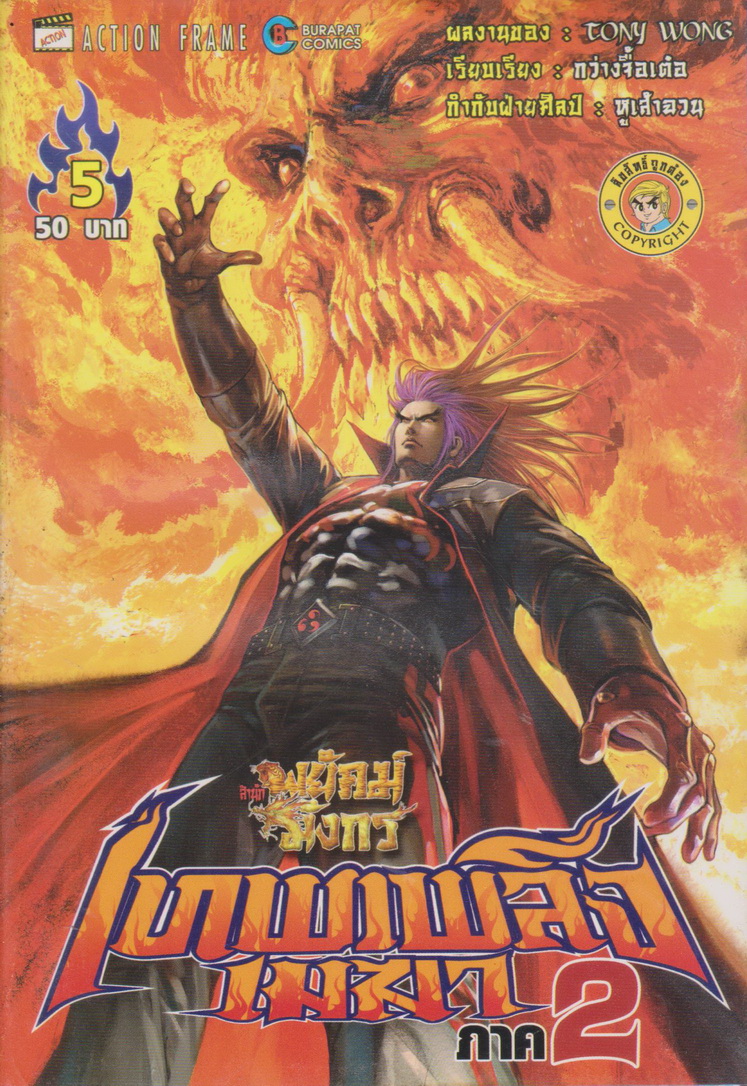 หนังสือการ์ตูน สำนักพยัคฆ์มังกร เทพเพลิงเมฆา ภาค 2 เล่ม 1-25 จบ (ขาดเล่ม 9,14,15) ขายยกชุด ผู้เขียน Tony Wong