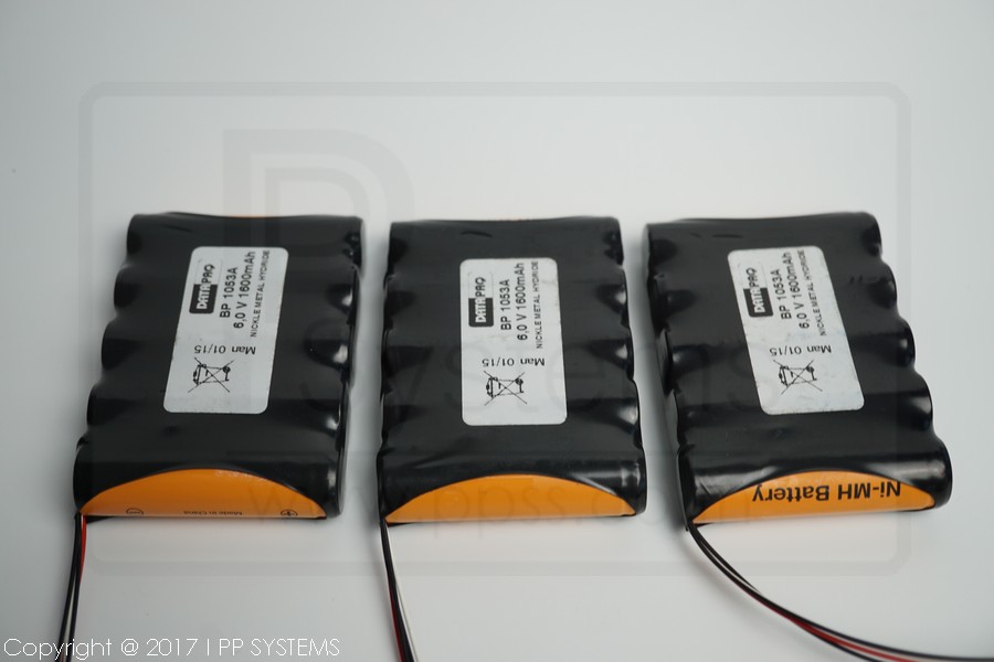 [BP1053A] Datapaq NiMH Battery with Sensor, Nickel Metal Hydride, 6.0V 1600mAh
