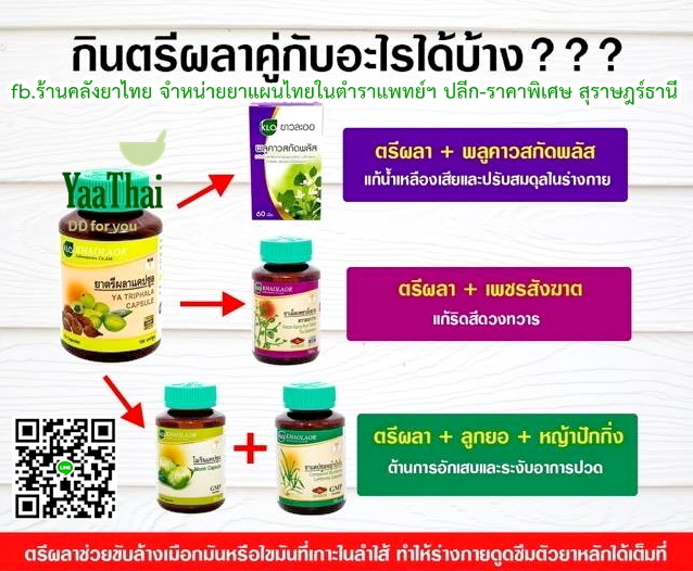 ยาตรีผลา ยาในตำราแพทย์แผนไทย