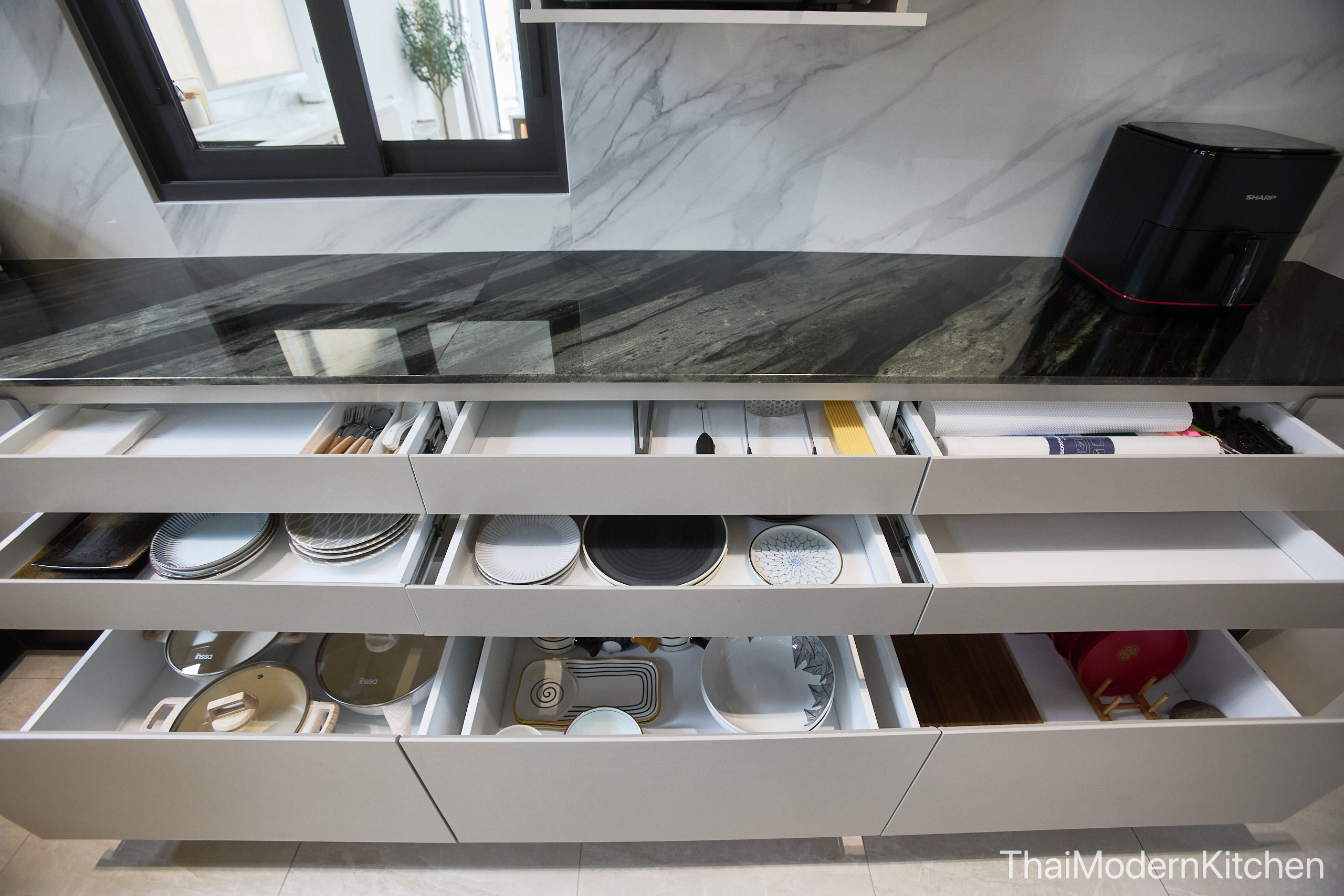 #ครัวบิ้วอิน บ้าน คุณปอ 190,000- ---แยกราคาให้ดู ด้านล่างนะคะ ---