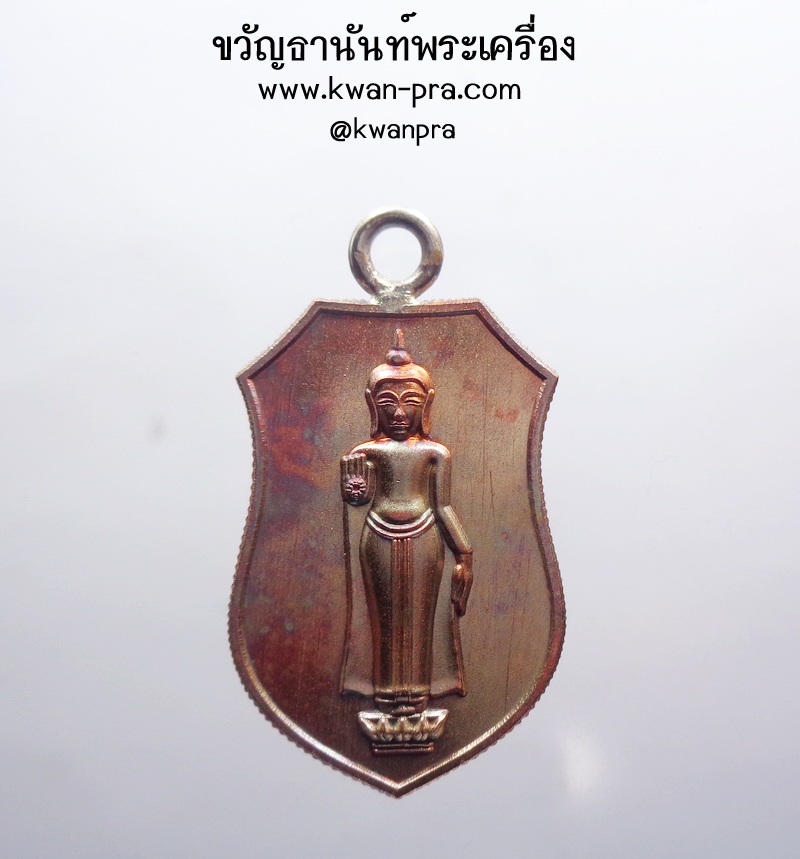 หลวงพ่อธรรมจักร วัดธรรมามูล เหรียญมหาพุทธานุภาพ สองราช (KP4143)