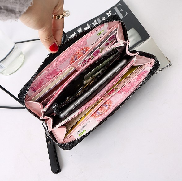 กระเป๋าสตางค์ผู้หญิงใบยาวซิปรอบ Piece V.Long