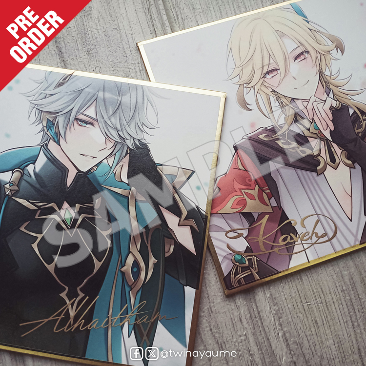 *PRE-ORDER* [Genshin] Alhaitham & Kaveh - Shikishi