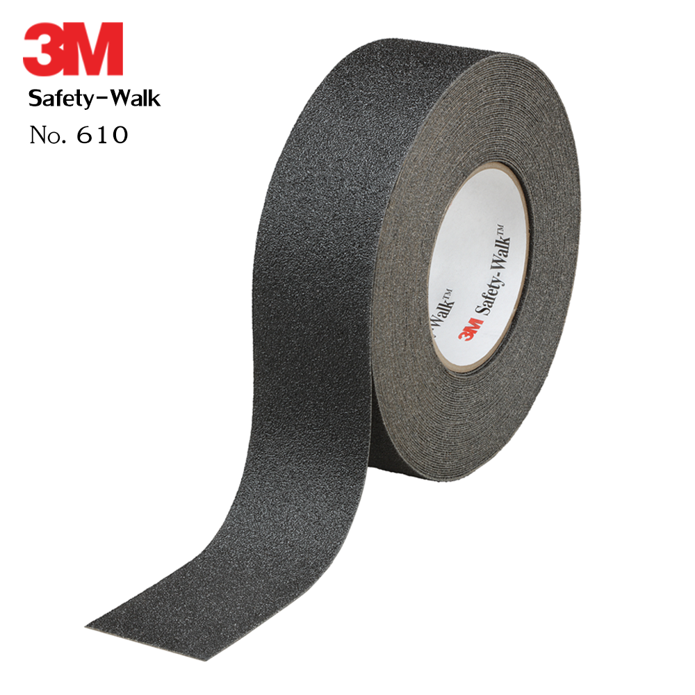 เทปกันลื่น 3M รุ่น 610 สีดำ ขนาด 2 นิ้ว x 60 ฟุต ความหยาบมาก สำหรับติดพื้นเรียบ