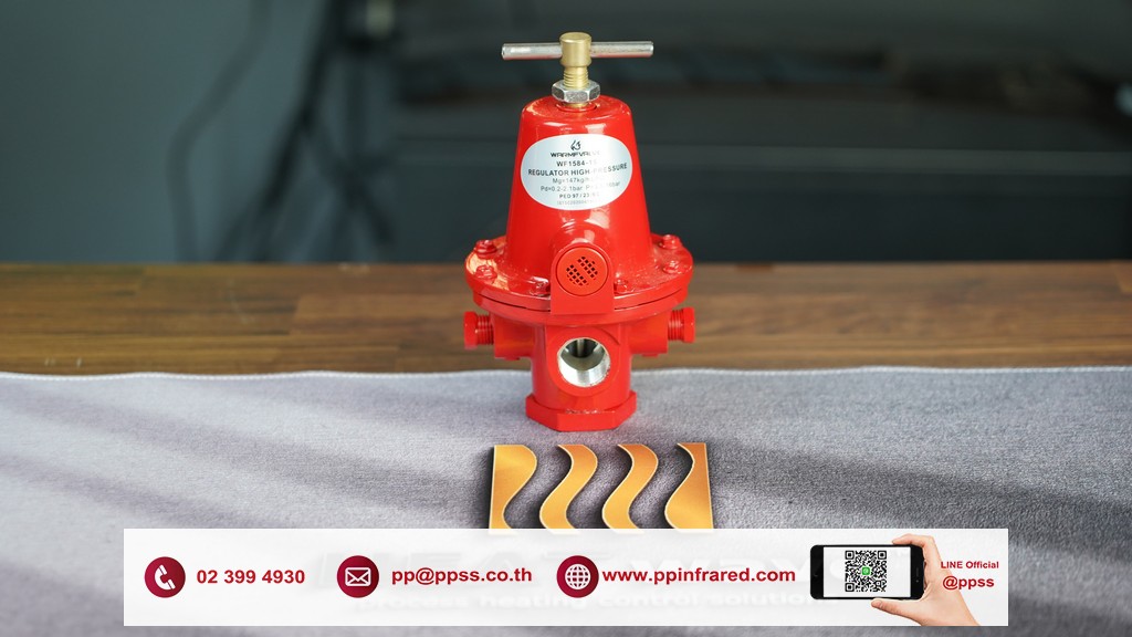 WARMFVALVE High Pressure Regulator for Gas 1/2" (0.5-2.1 bar) l หัวปรับแรงดันแก๊ส ชนิดแรงดันสูง