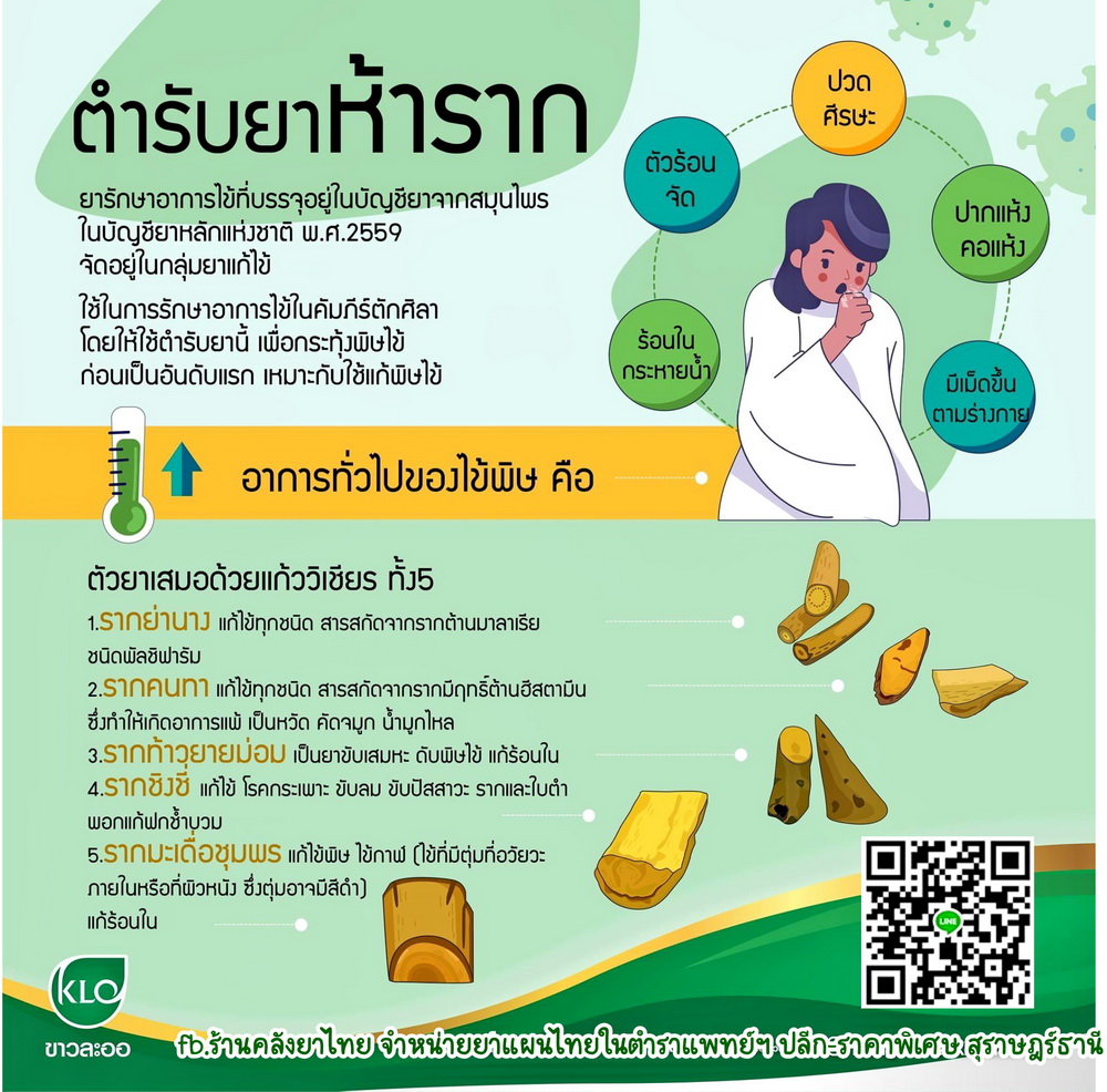 ยาห้ารากสกัด ยาในตำราแพทย์แผนไทย