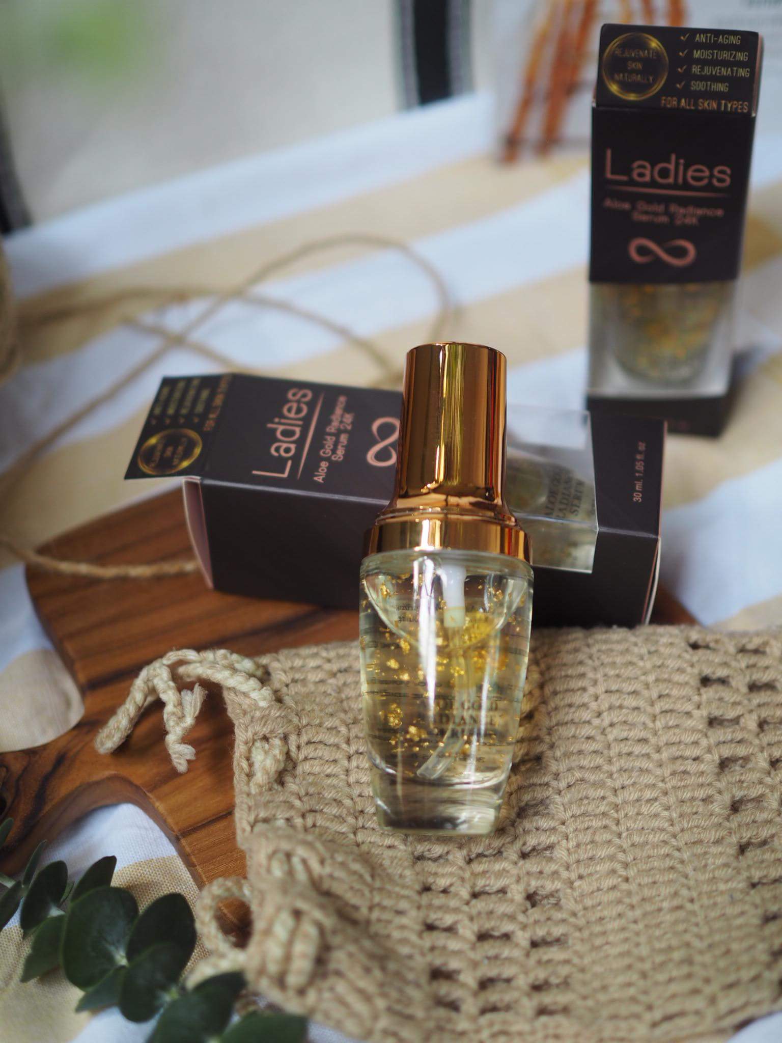 Ladies Aloe Gold Radiance Serum เซรั่มว่านหางจระเข้เข้มข้นผสมทองคำ 24K
