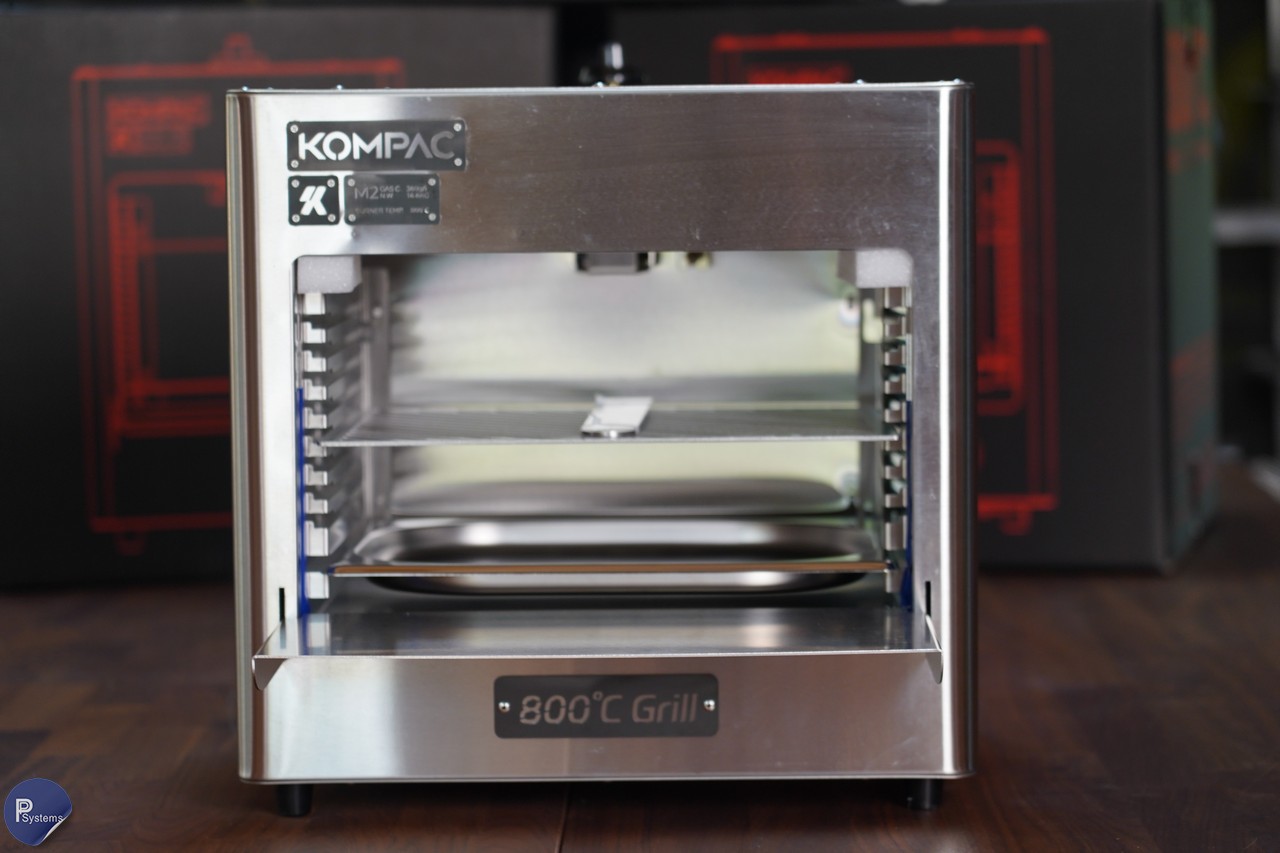 KOMPAC x PYB-4B 800°C Propane Steak Broiler Grill for Steak House and Camping l เตาย่างสเต็กอินฟาเรด 800องศาเซลซียส สองหัวเตา ระบบแก๊สเปิด-ปิดอัตโนมัติ