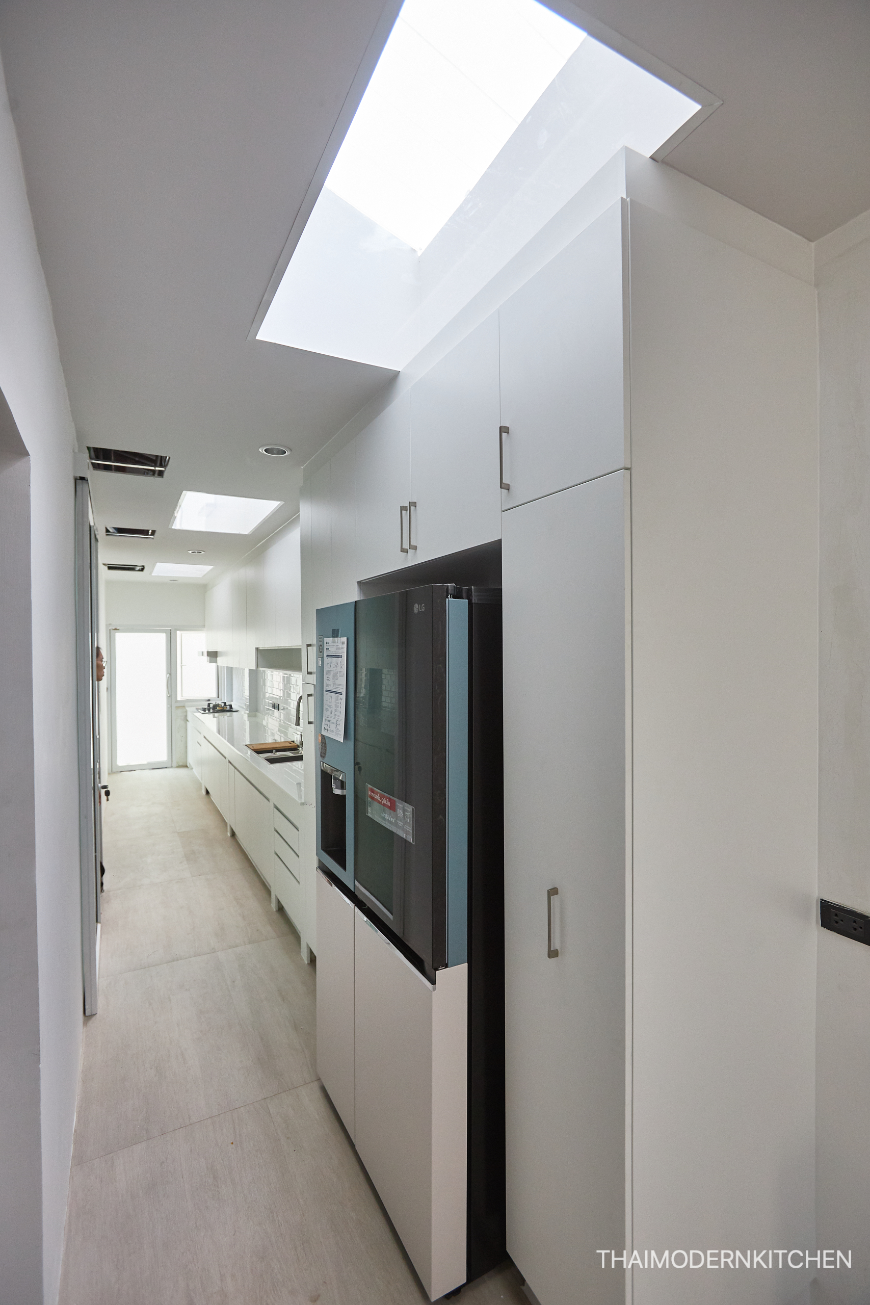 #ครัวบิ้วอิน บิ้วทับครัวปูน 5เมตร ตู้บนล่าง ราคา 79,000-