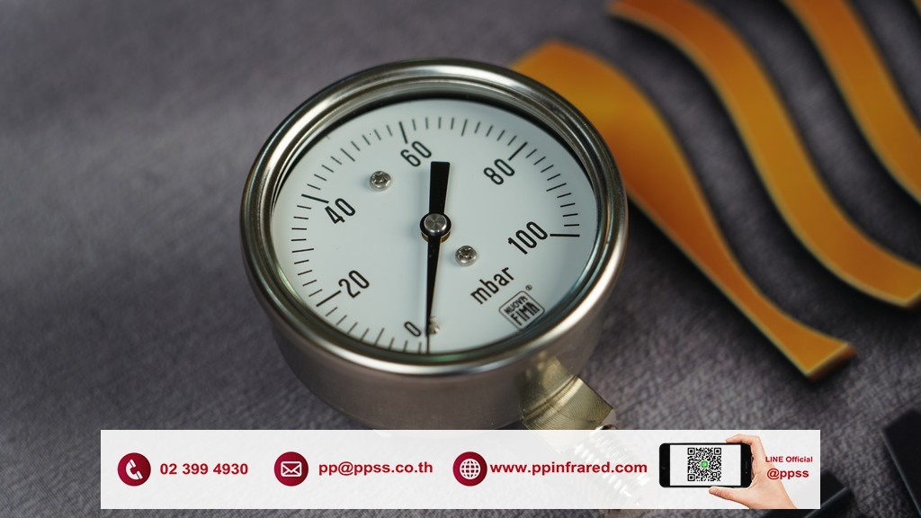 NUOVAFIMA Pressure Gauge 0-100 mbar l เกจวัดแรงดันแก๊สช่วงแรงดันต่ำ
