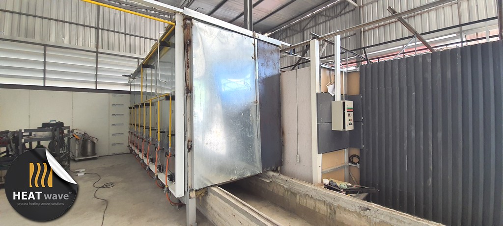 POWDER COATING CTRL MODULE FOR 6 BURNERS, 300x450x150 STEEL BOX, DIGITAL TEMP. CONTROLLER "FOTEK" TAIWAN, OMRON TIMER VERSION.2