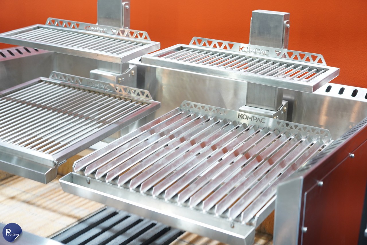 KOMPAC x NS-132Dual Argentinian Santamaria Grill l เตาย่างสไตล์อาร์เจนตินา สำหรับการย่างเนื้อด้วยฟืน พร้อมตะแกรงปรับระดับได้
