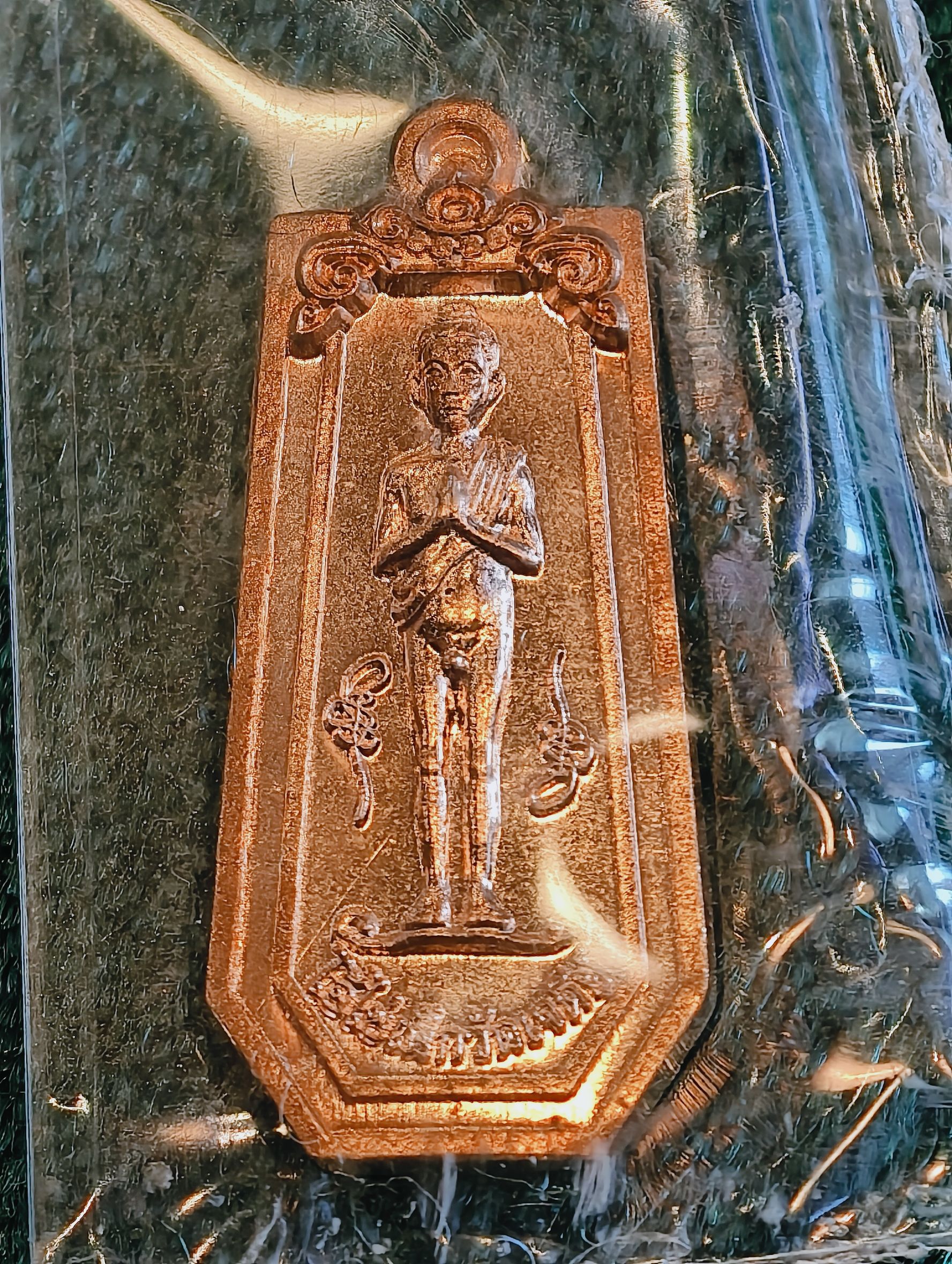 ไอ้ไข่ เด็กวัดเจดีย์ รุ่น ยอดทรัพย์ ๖๔ เหรียญขวัญถุง เนื้อทองแดง กล่องเดิม AC4354