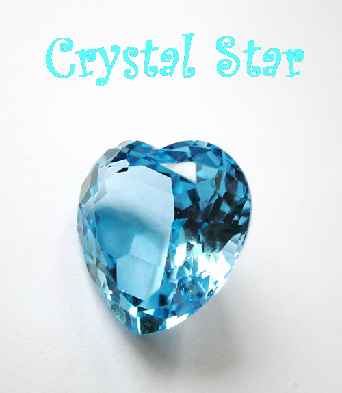 สวิสบลูโทปาซ รูปหัวใจ