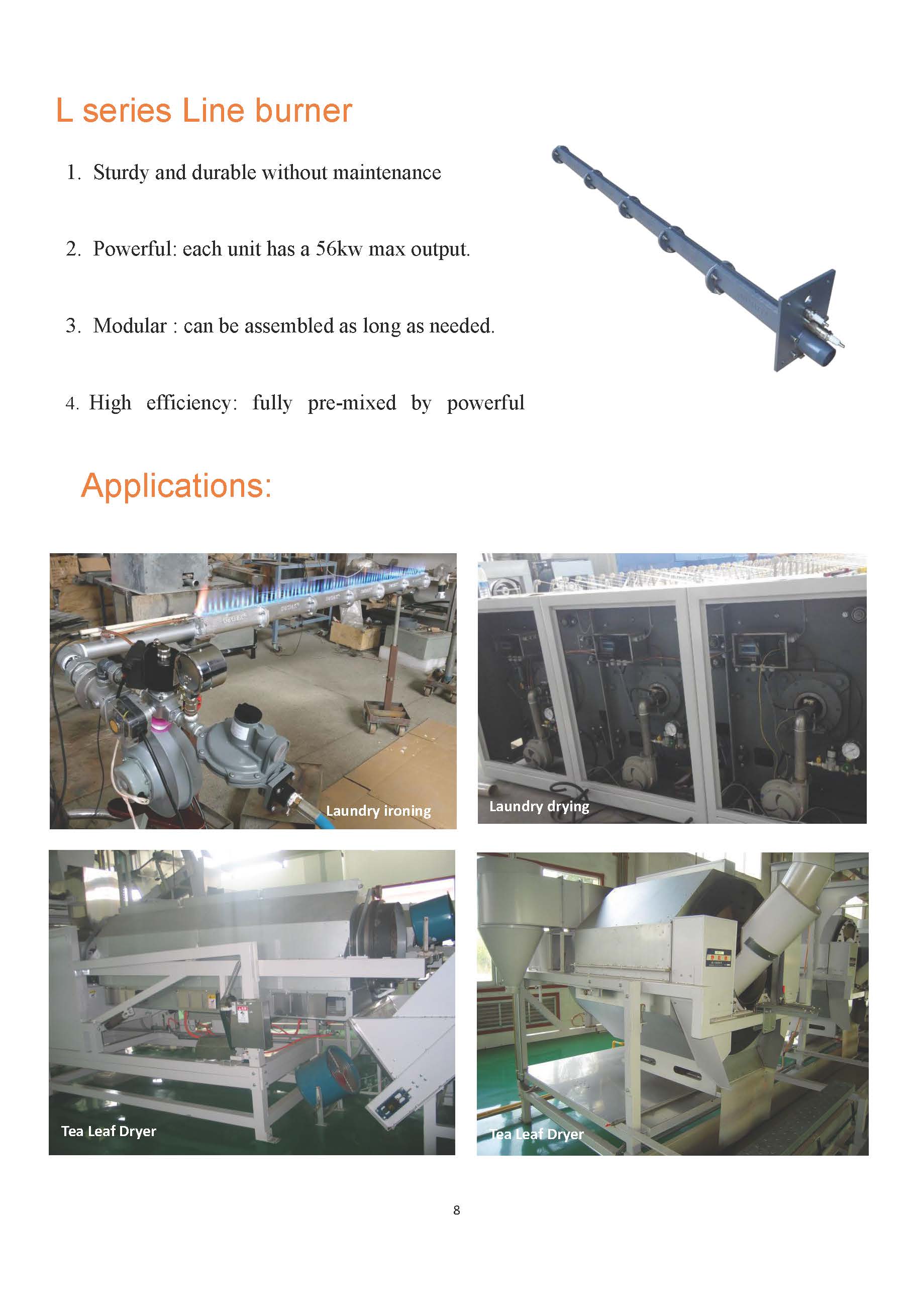 SUNSRAYS Industrial Gas Burner Brochure