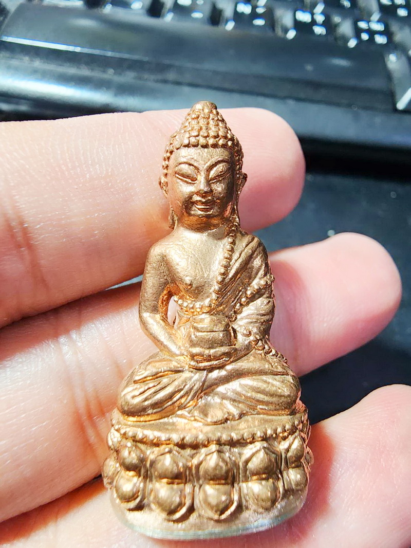 พระมหาเป็นหนึ่ง วัดบรมวงศ์ฯ กริ่งรุ่นแรก บรมวงศ์ ร.ศ.236 กล่องเดิม (AB5650)