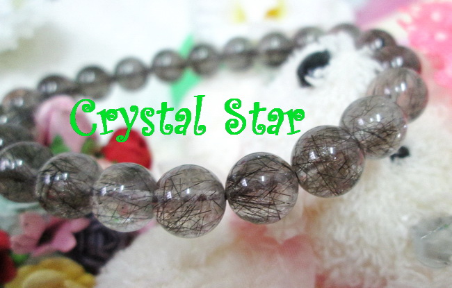 สร้อยข้อมือแก้วขนเหล็ก เกรด A