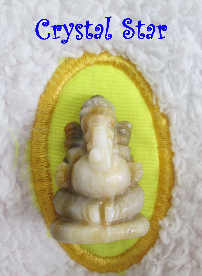 พระพิฆเณศวร์ (ไม้กลายเป็นหิน)