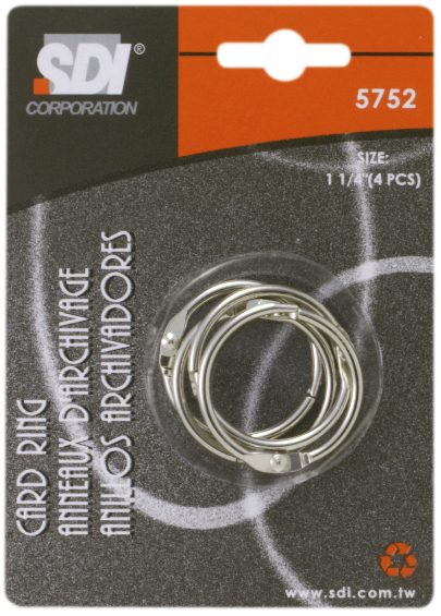 ที่วางเมนูอาหาร ขนาด 10*21 ซม. พร้อมห่วงสีเงิน