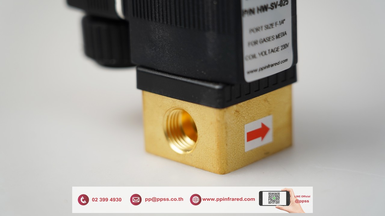 HEATwave 1/4" 230V Gas Solenoid Valve IP65 "THAILAND" l โซลินอยวาล์วแก๊ส รุ่นกันน้ำ