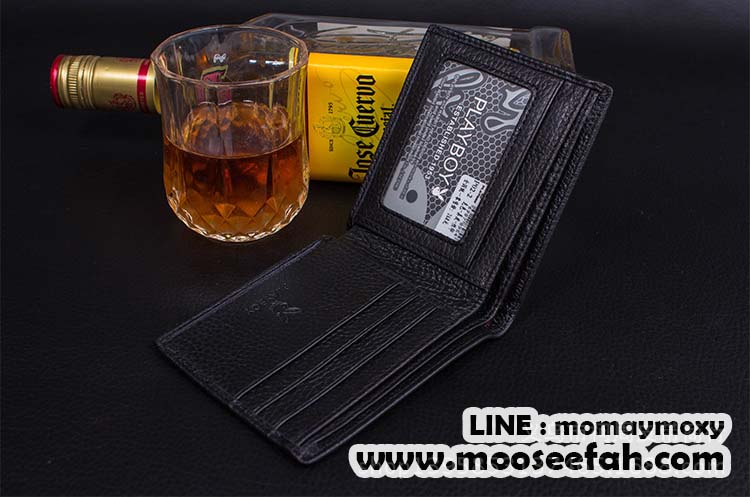 กระเป๋าสตางค์ผู้ชาย PL003 [สีน้ำตาล]