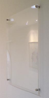 กรอบรูปใสติดผนังขนาด A3 (เจาะผนัง)