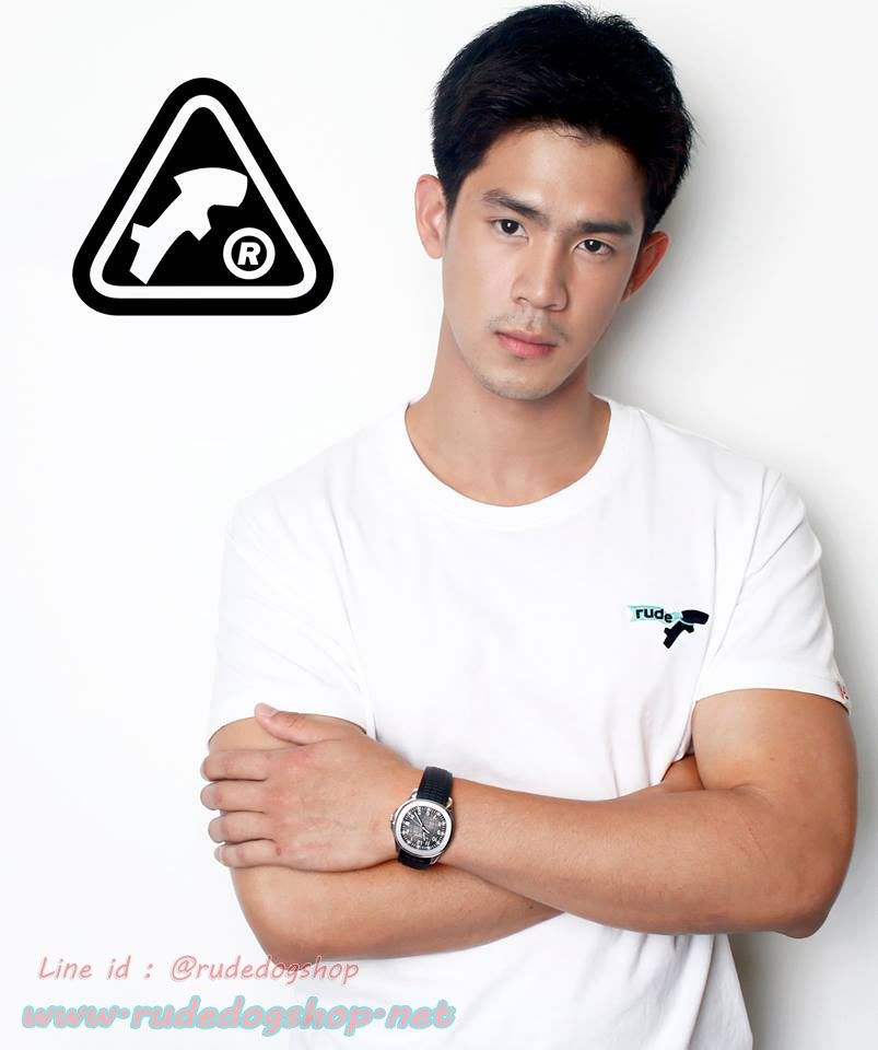 เสื้อยืดคอกรมแขนสั้น rudedog รุ่น Mini Super (มินิซุปเปอร์) Size L