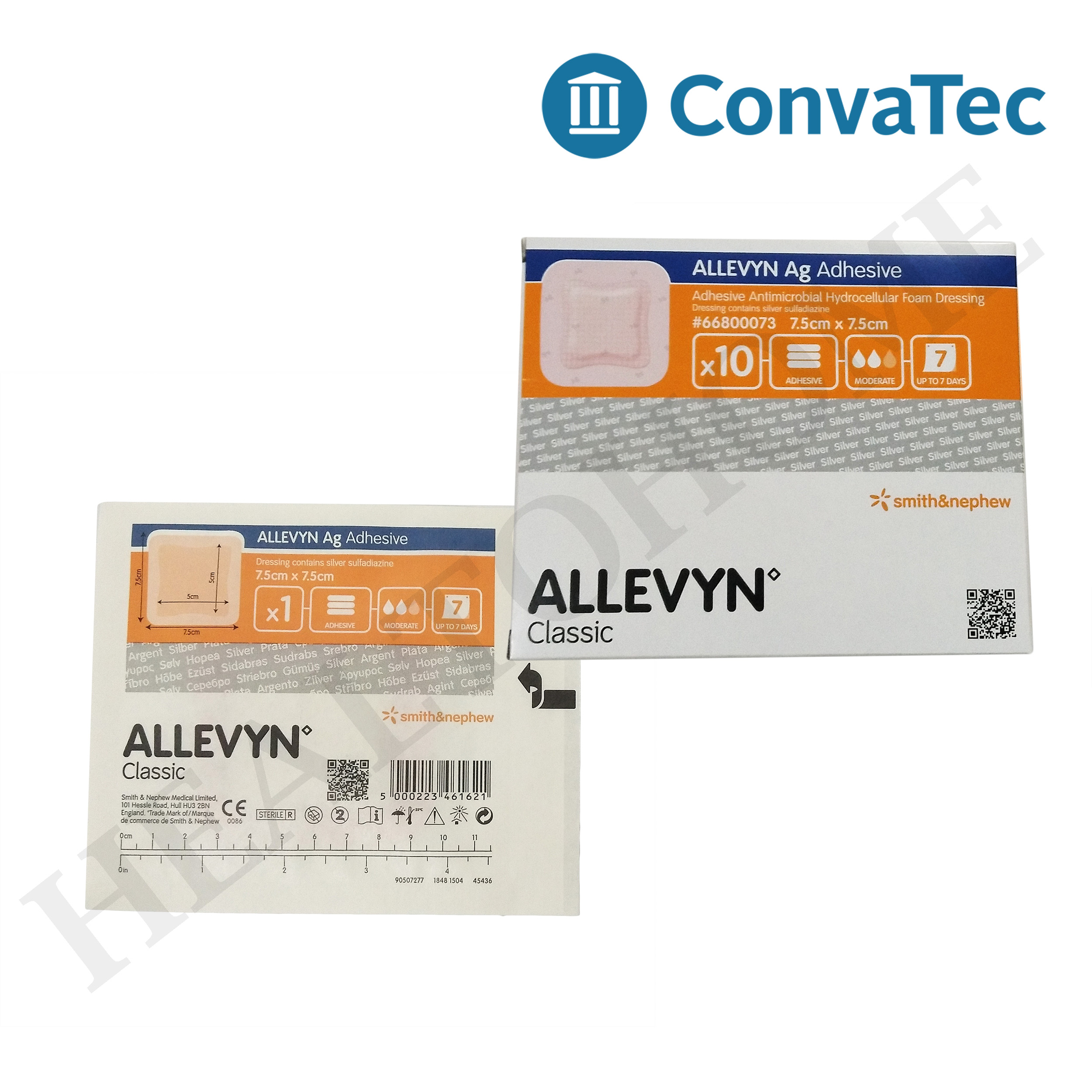 Allevyn Ag Adhesive แผ่นแปะแผลกดทับ