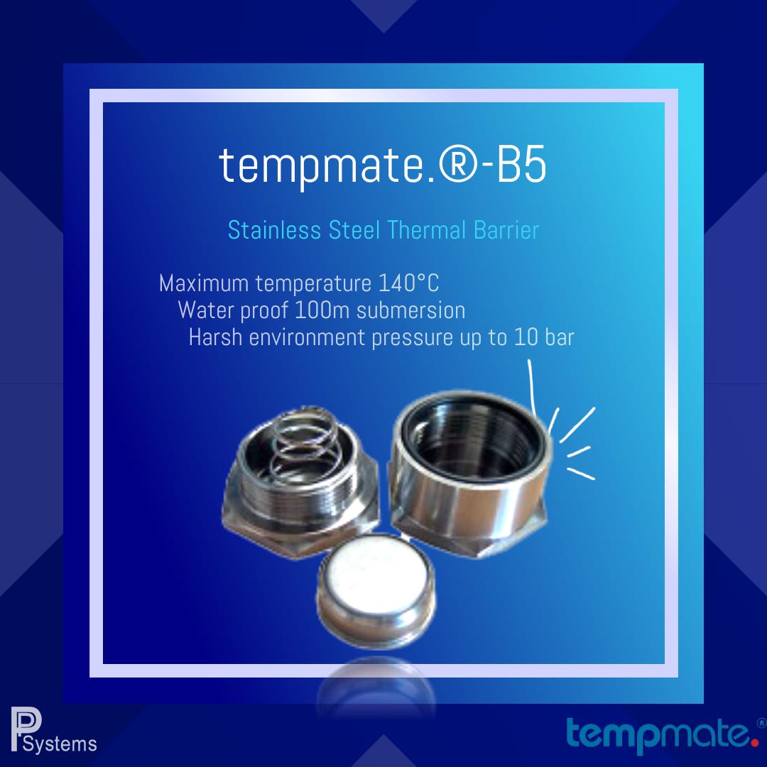 tempmate.®-B Series Mini Temperature Data Logger for Process Monitoring l เครื่องบันทึกอุณหภูมิขนาดเล็ก กระดุมวัดอุณหภูมิ สำหรับวัดอุณหภูมิในไลน์ผลิตสินค้าอุณหภูมิไม่เกิน 140°C