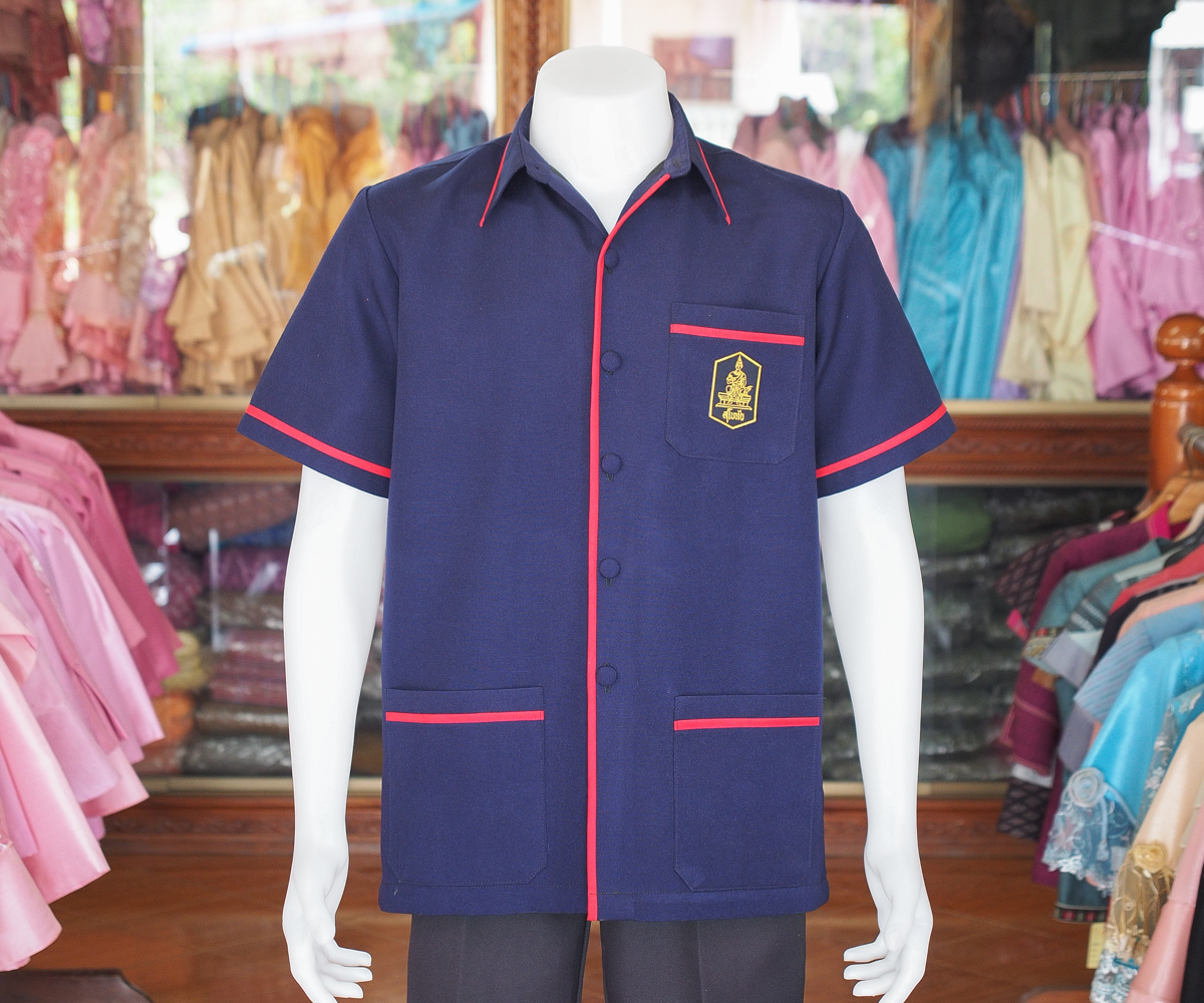 เสื้อผ้าฝ้ายสุโขทัย สีกรมท่า ไซส์ 3XL