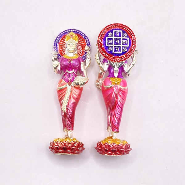 ครูบาคำฝั้น วัดกอโชค พระแม่ลักษมี มหาเทวีโชค ขนาด 3.3*1.1 ซม KM087