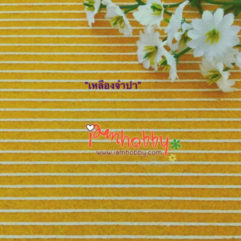 ผ้าสักหลาดพิมพ์ลายเส้น (เลือกสี)